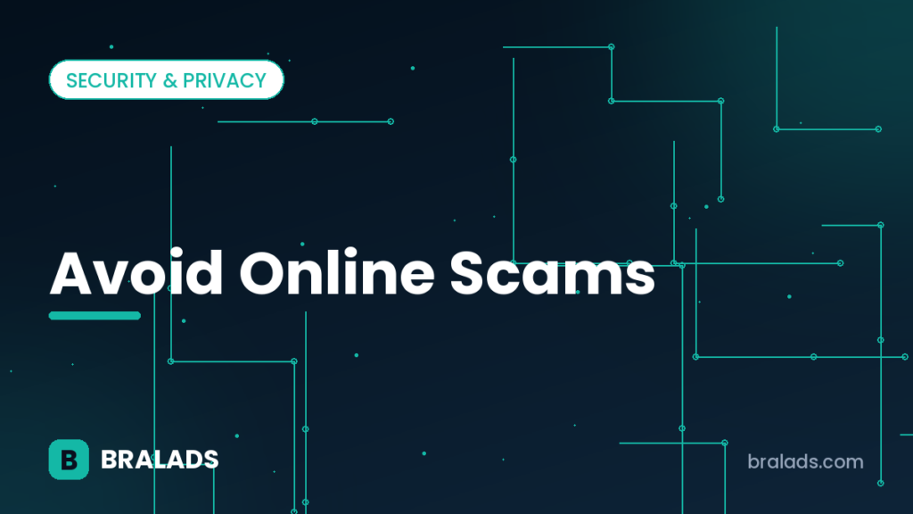 Avoid online scams – Bralads cover