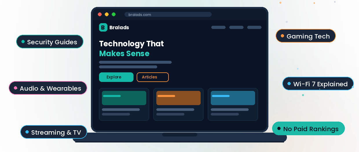 Bralads website preview - practical tech guides on Bralad.com